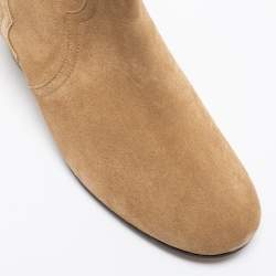 Pre Owned Isabel Marant Brown Suede Dicker Ankle Boots Size 36