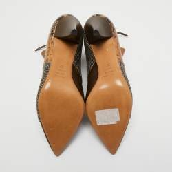 Pre Owned Isabel Marant Multicolor Python Embossed Leather Ankle Booties Size 37