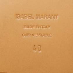 Pre Owned Isabel Marant Black Suede Studded Slingback Flats Size 40