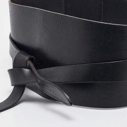 Isabel Marant Black Leather Waist Belt XS