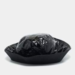 Pre Owned Isabel Marant Black Coated Linen Loiena Bucket Hat Size 58