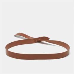 مملوكة مسبقًا Isabel Marant Lecce L Waist Belt Brown Leather