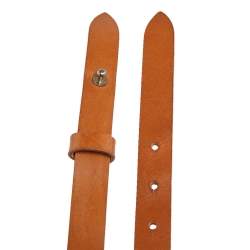 Pre Owned Isabel Marant Tan Leather Eyelets Waist Belt L 