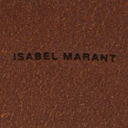 Pre Owned Isabel Marant Tan Leather Wide Double Wrap Belt M