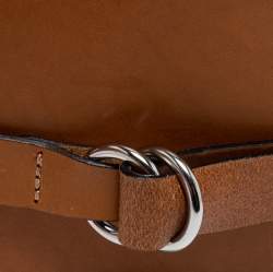 Pre Owned Isabel Marant Tan Leather Wide Double Wrap Belt M
