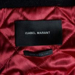 Isabel Marant Black Wool Detachable Sleeves Palmeira Convertible Jacket S