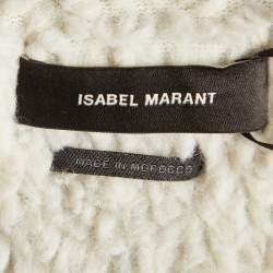 Isabel Marant Grey Nonstretch Denim Vlasta Utility Crop Jacket S