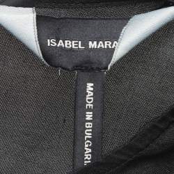 Pre Owned Isabel Marant Black Silk Gathered Blouse S