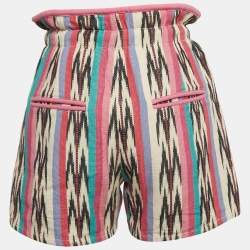 Isabel Marant Pink Inima Ikat Jacquard Shorts M