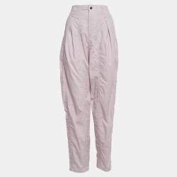 Isabel Marant Light Purple Cotton Pleated Trousers M