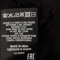 Pre Owned Isabel Marant Black Broderie-Anglaise Linen Eloine Top M