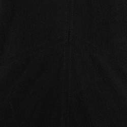 Isabel Marant Black Textured Wool Blend Ruched Midi Dress M