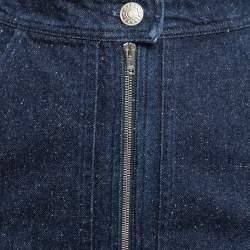 Isabel Marant Blue Denim Zip Front Mini Skirt S