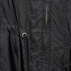 Isabel Marant Synthetic Black Colorblock Pattern Mid Length Coat M