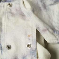 Pre Owned Isabel Marant Purple Tie-Dye Print Denim Jacket and Pants Set M