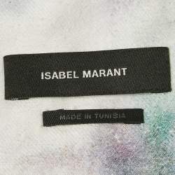 Pre Owned Isabel Marant Purple Tie-Dye Print Denim Jacket and Pants Set M