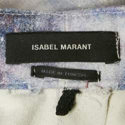 Pre Owned Isabel Marant Purple Tie-Dye Print Denim Jacket and Pants Set M