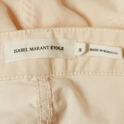 Isabel Marant Pink Corduroy Slim Fit Pants M