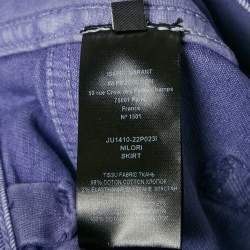 Pre Owned Isabel Marant Purple Denim Mini Skirt L