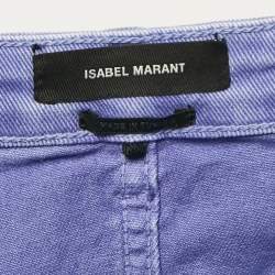 Pre Owned Isabel Marant Purple Denim Mini Skirt L