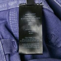 Pre Owned Isabel Marant Purple Denim Mini Skirt L