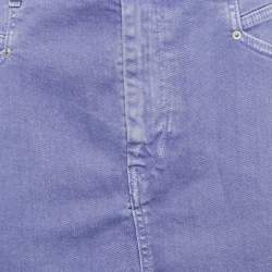 Pre Owned Isabel Marant Purple Denim Mini Skirt L