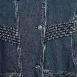 Isabel Marant Blue Faded Denim Detachable Sleeve Harmon Jacket M