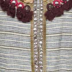 Isabel Marant Beige Embellished Linen Jacket S