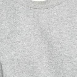 Pre Owned Isabel Marant Grey Cotton Jersey Belita Tie Waist T-Shirt M