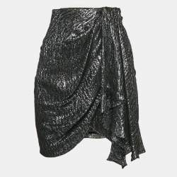 Isabel Marant Metallic Silk Blend Mini Skirt M