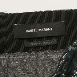Isabel Marant Metallic Silk Blend Mini Skirt M