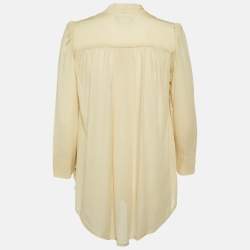 Isabel Marant Beige Cotton Blend Button Front Blouse S 