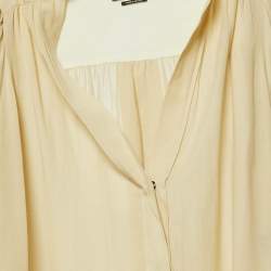 Isabel Marant Beige Cotton Blend Button Front Blouse S 