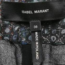Isabel Marant Multicolor Printed Lurex Silk Short M