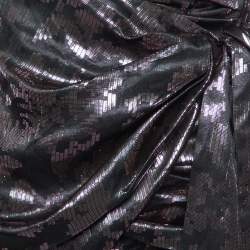 Isabel Marant Metallic Silk Lurex Draped Madly Mini Skirt S