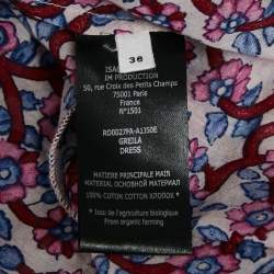 Pre Owned Isabel Marant Multicolor Floral Print Cotton Asymmetric Greila Dress S