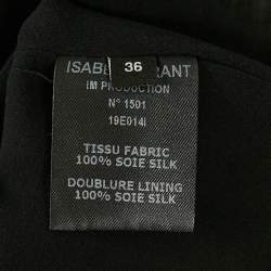 Pre Owned Isabel Marant Black Floral Print Ruffled Mini Dress S