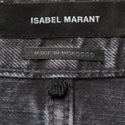 Isabel Marant Grey Denim Eloisa Paneled Boyfriend Jeans S/Waist 28"