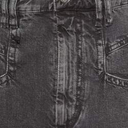 Isabel Marant Grey Denim Eloisa Paneled Boyfriend Jeans S/Waist 28"