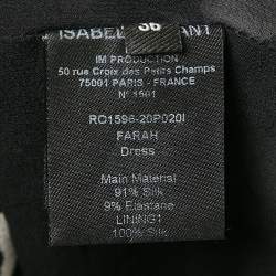 Isabel Marant Black Zebra Print Silk Ruffled Mini Dress S