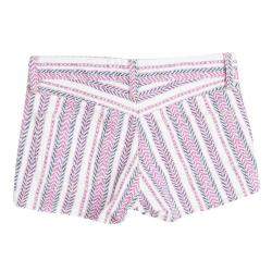 Isabel Marant Multicolor Chevron Printed Denim Hot Pants S