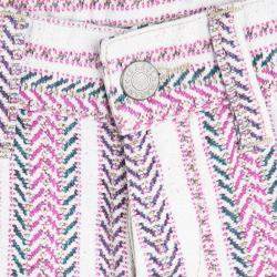 Isabel Marant Multicolor Chevron Printed Denim Hot Pants S