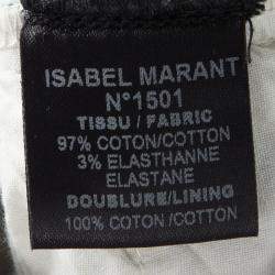 Isabel Marant Multicolor Chevron Printed Denim Hot Pants S
