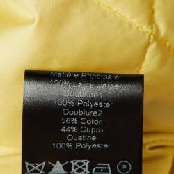 Isabel Marant Yellow & Cream Printed Wool Short Coat M