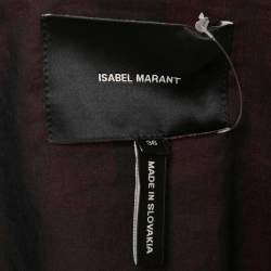 Isabel Marant Red Crepe Button Front Blazer S