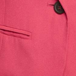 Isabel Marant Red Crepe Button Front Blazer S