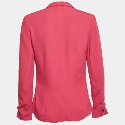 Isabel Marant Red Crepe Button Front Blazer S