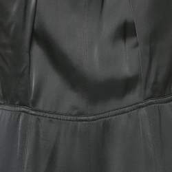 Pre Owned Isabel Marant Black Satin Vilma Midi Dress M