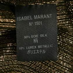 Isabel Marant Gold Lurex Silk Tank Dress M