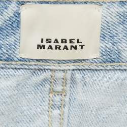 Isabel Marant Blue Denim Cargo Jeans L Waist 34"